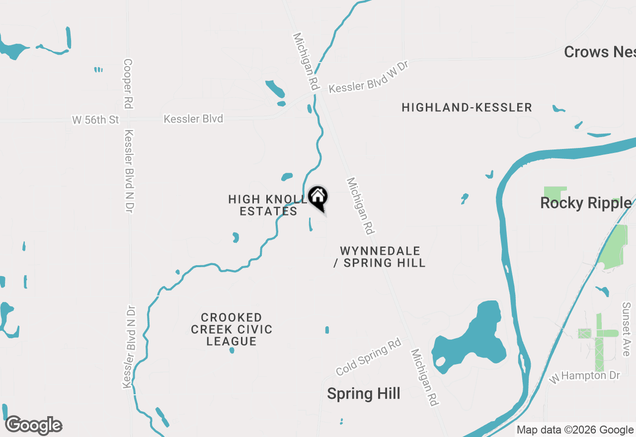 Map of 5265 Mchenry Lane, Indianapolis, IN 46228
