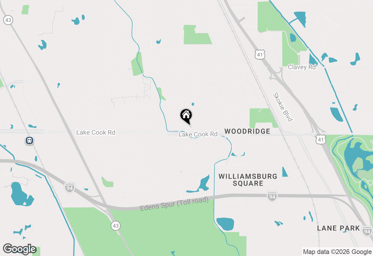 Map of 50 Red Oak Lane, Highland Park, IL 60035