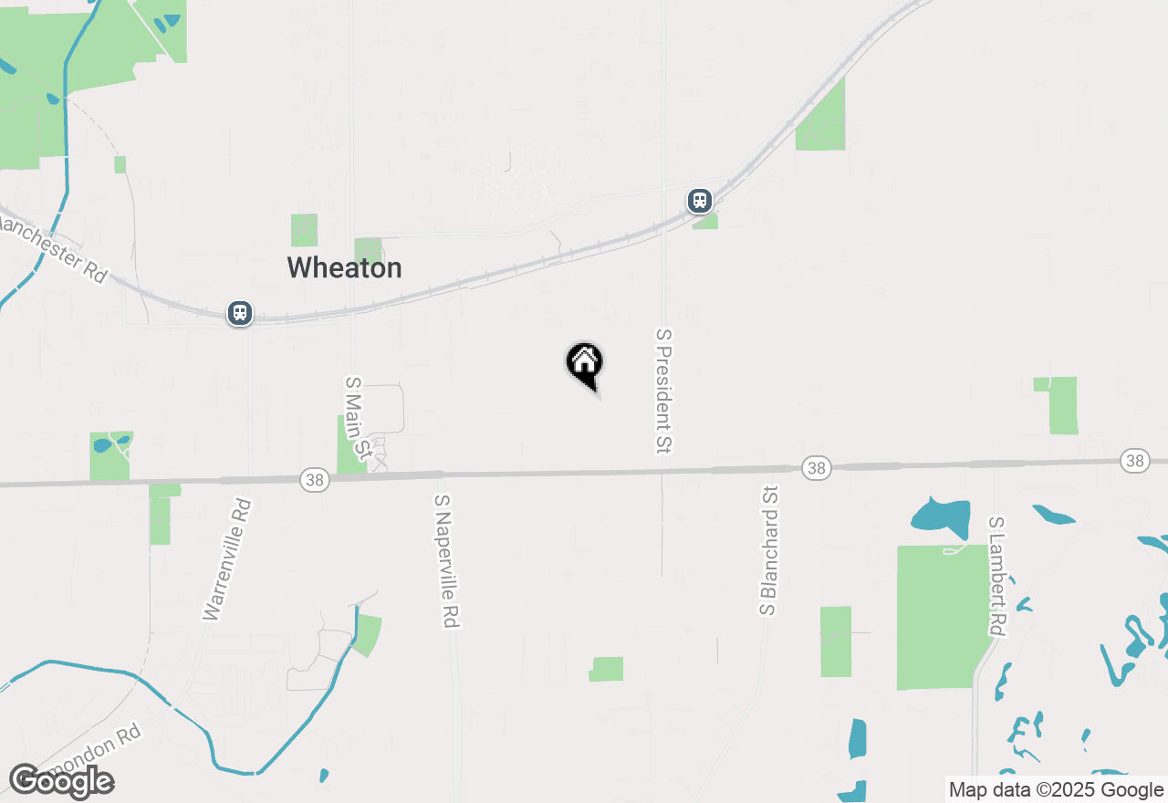 Map of 711 E Indiana Street, Wheaton, IL 60187