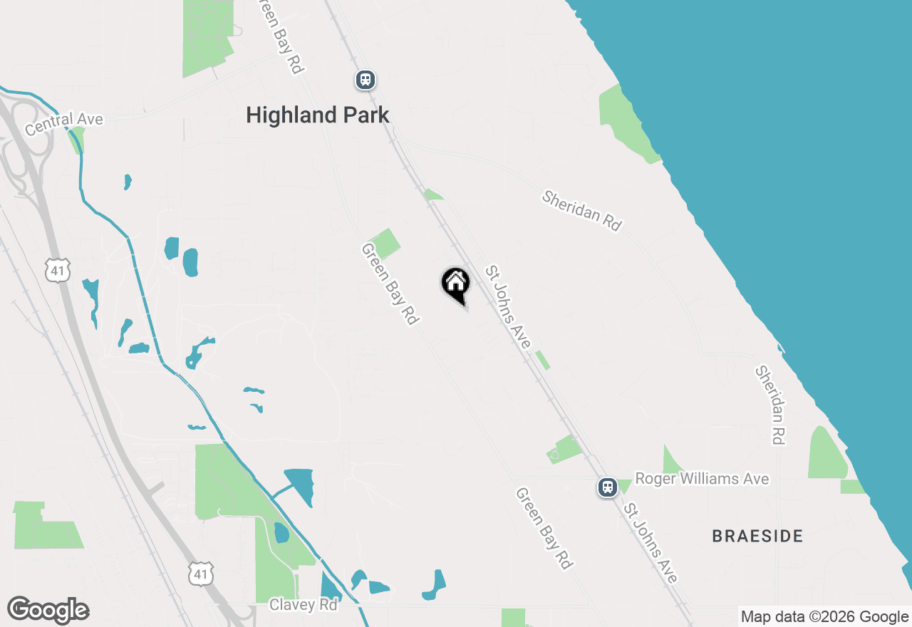 Map of 1130 Ridgewood Drive, Highland Park, IL 60035