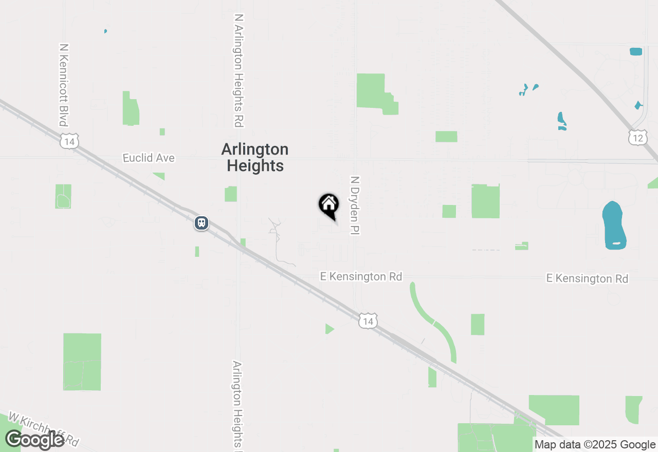 Map of 801 E Miner Street #1A, Arlington Heights, IL 60004