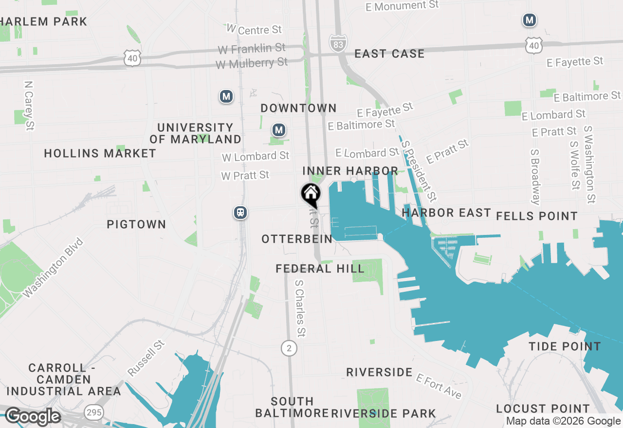 Map of 414 Light Street #4304, Baltimore, MD 21202