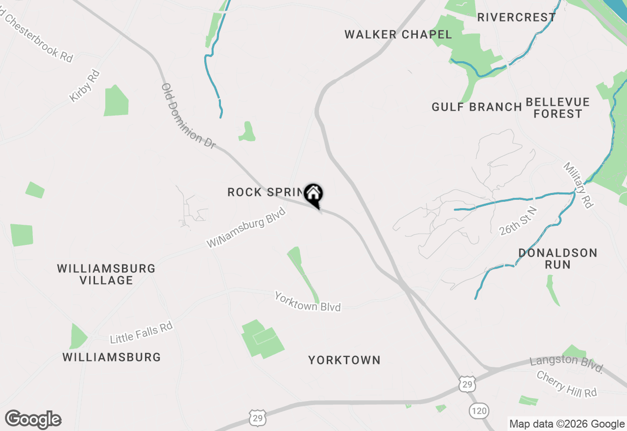 Map of 4910 Little Falls Road, Arlington, VA 22207