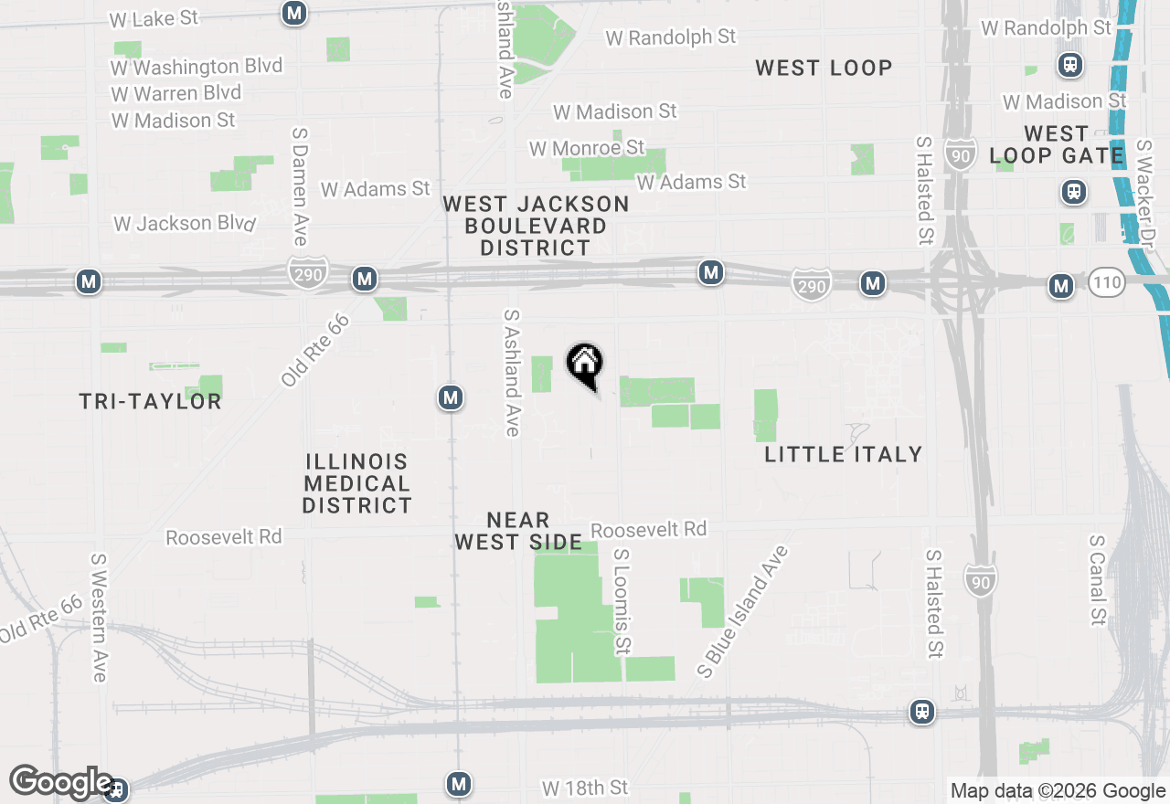 Map of 808 S Bishop Street, Chicago, IL 60607