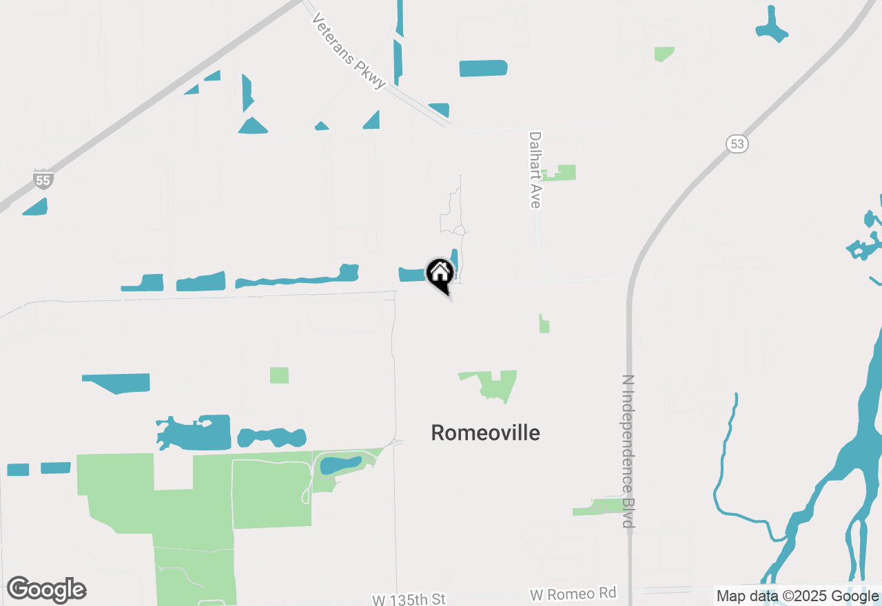 Map of 637 Kingston Drive, Romeoville, IL 60446