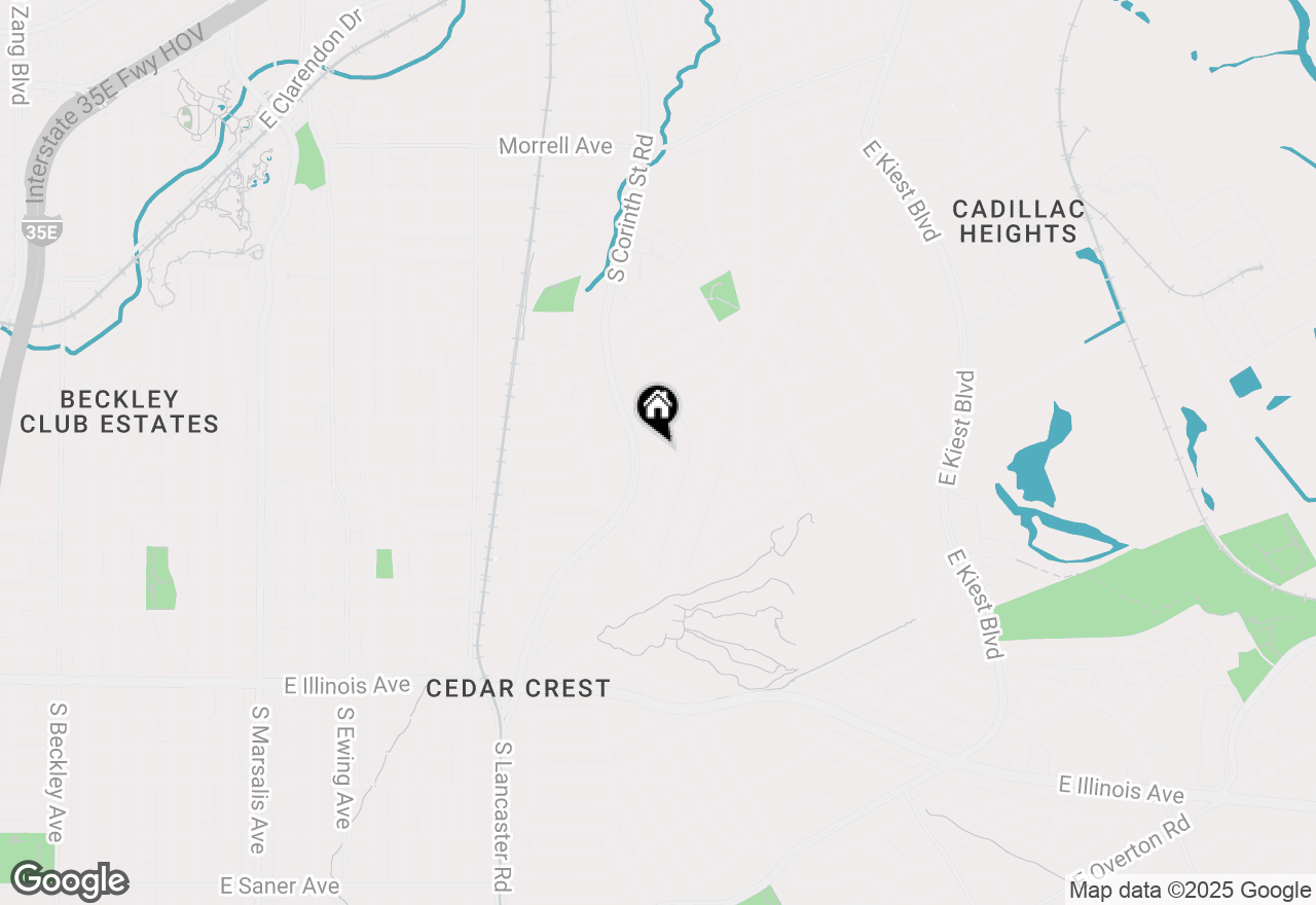 Map of 1721 Essex Avenue, Dallas, TX 75203