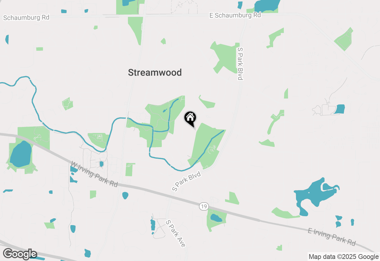 Map of 616 Parkside Circle, Streamwood, IL 60107