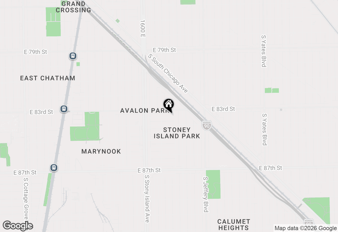 Map of 1730 E 83rd Place, Chicago, IL 60617