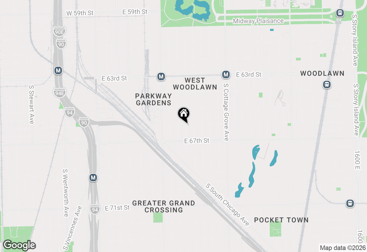 Map of 6604 S Rhodes Avenue, Chicago, IL 60637