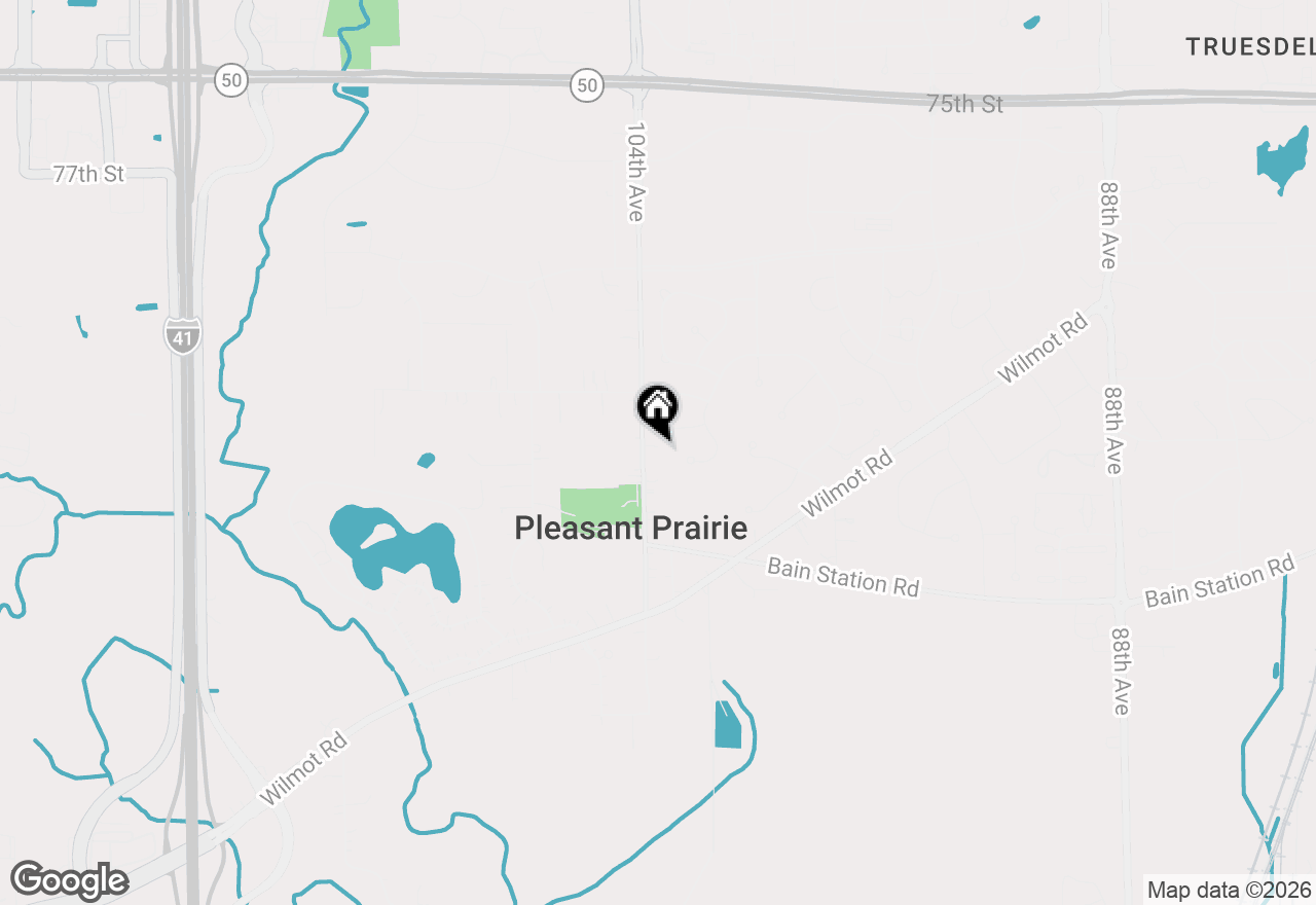 Map of 8301 104th Ave, Pleasant Prairie, WI 53158