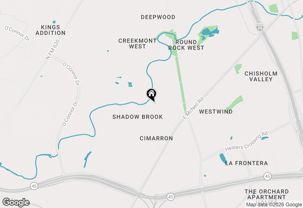 Map of 2004 Creekview Drive, Round Rock, TX 78681
