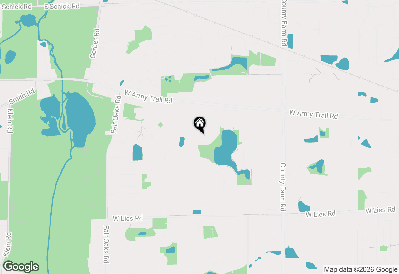 Map of 1297 Woodlake Drive, Carol Stream, IL 60188