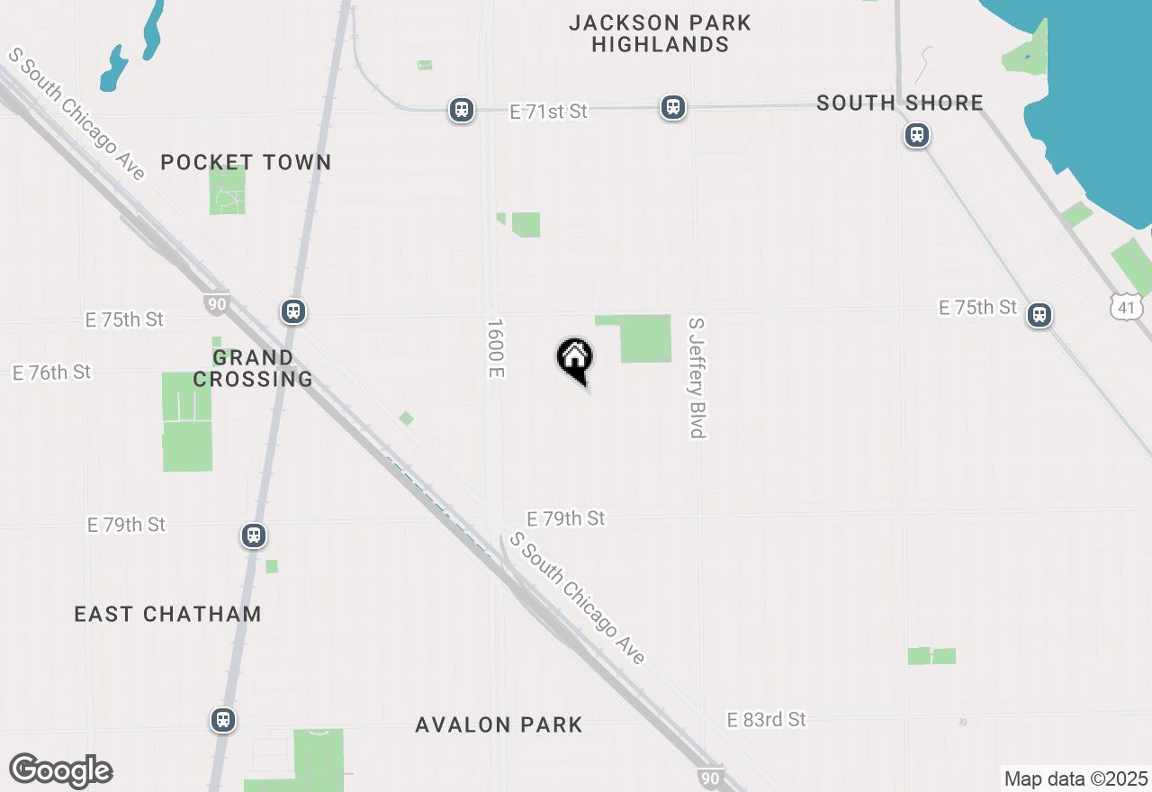 Map of 7637 S Ridgeland Avenue, Chicago, IL 60649