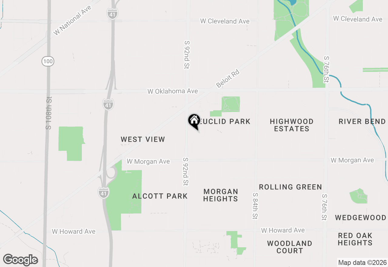 Map of 8732 W Burdick Ave, Milwaukee, WI 53227