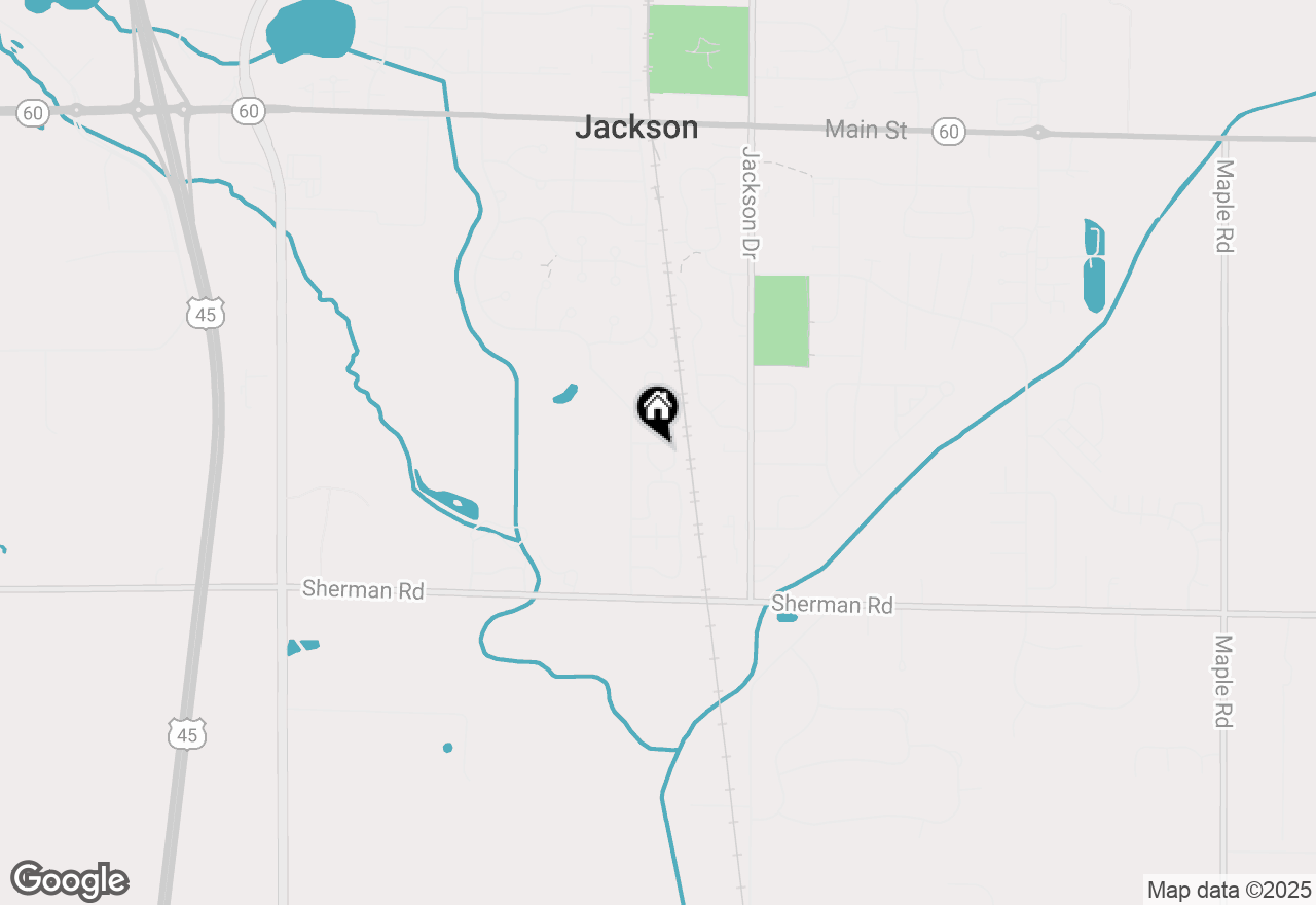 Map of W207N16216 Elliot Dr, Jackson, WI 53037