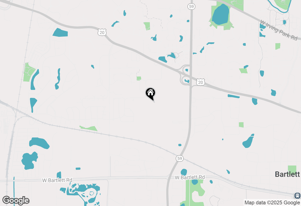 Map of 557 Peregrine Parkway, Bartlett, IL 60103