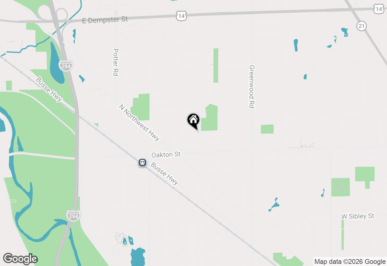 Map of 1720 Greendale Avenue, Park Ridge, IL 60068