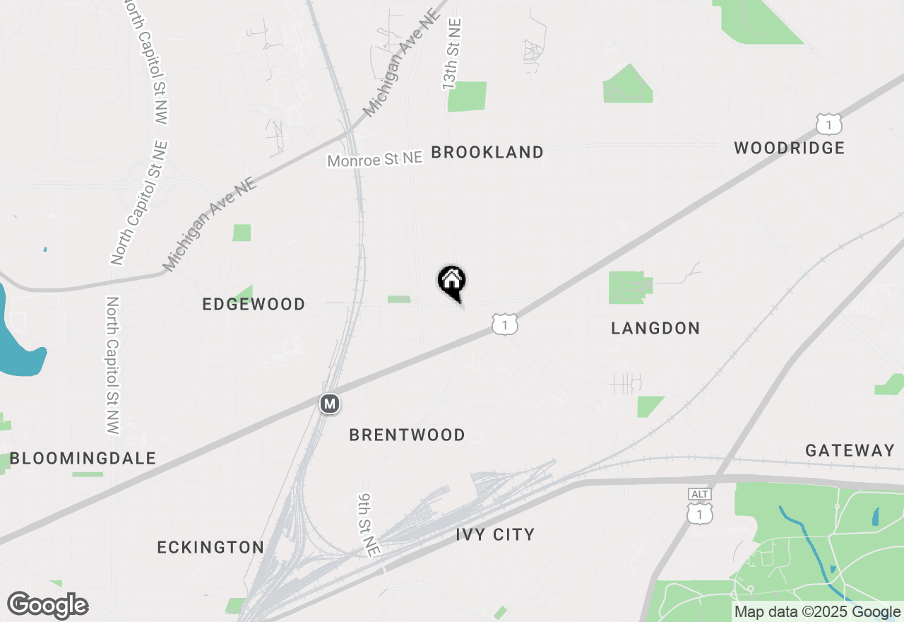 Map of 1235 Franklin Ne, Washington, DC 20017