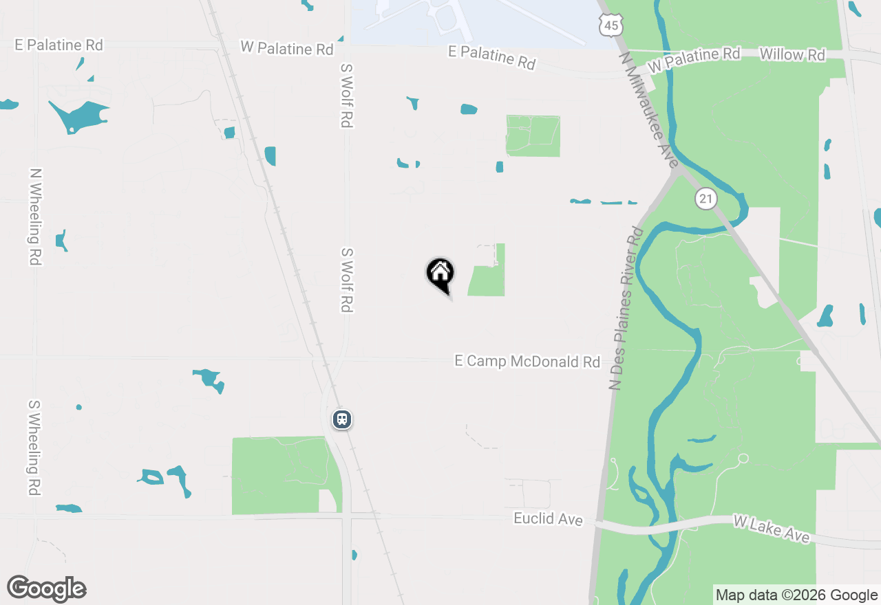 Map of 1723 E Maya Lane, Mount Prospect, IL 60056