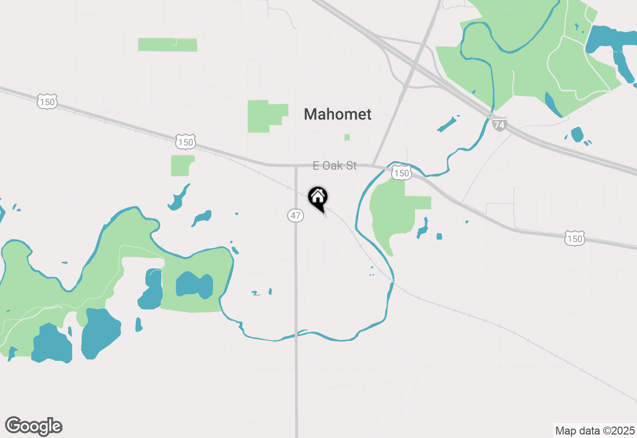 Map of 807 Center Street, Mahomet, IL 61853