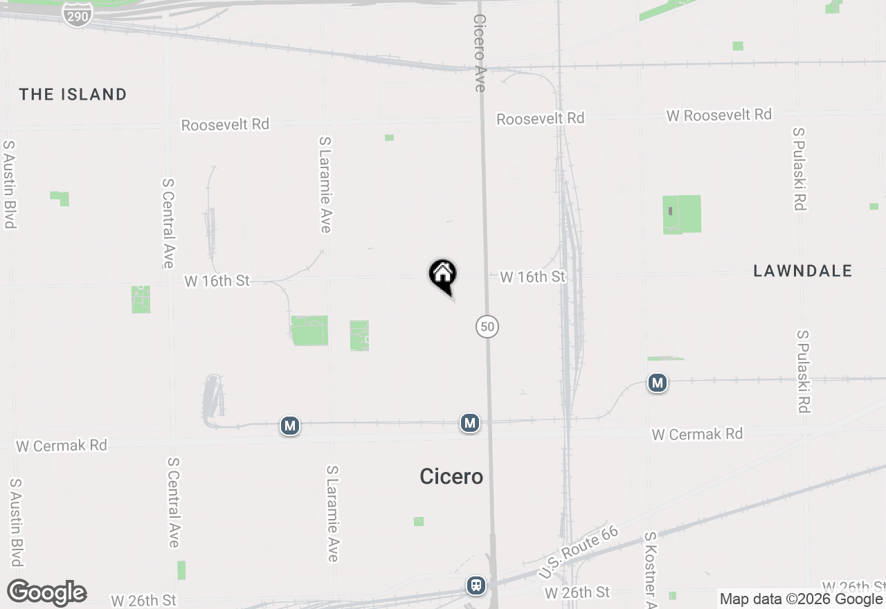 Map of 1626 S 49th Avenue, Cicero, IL 60804