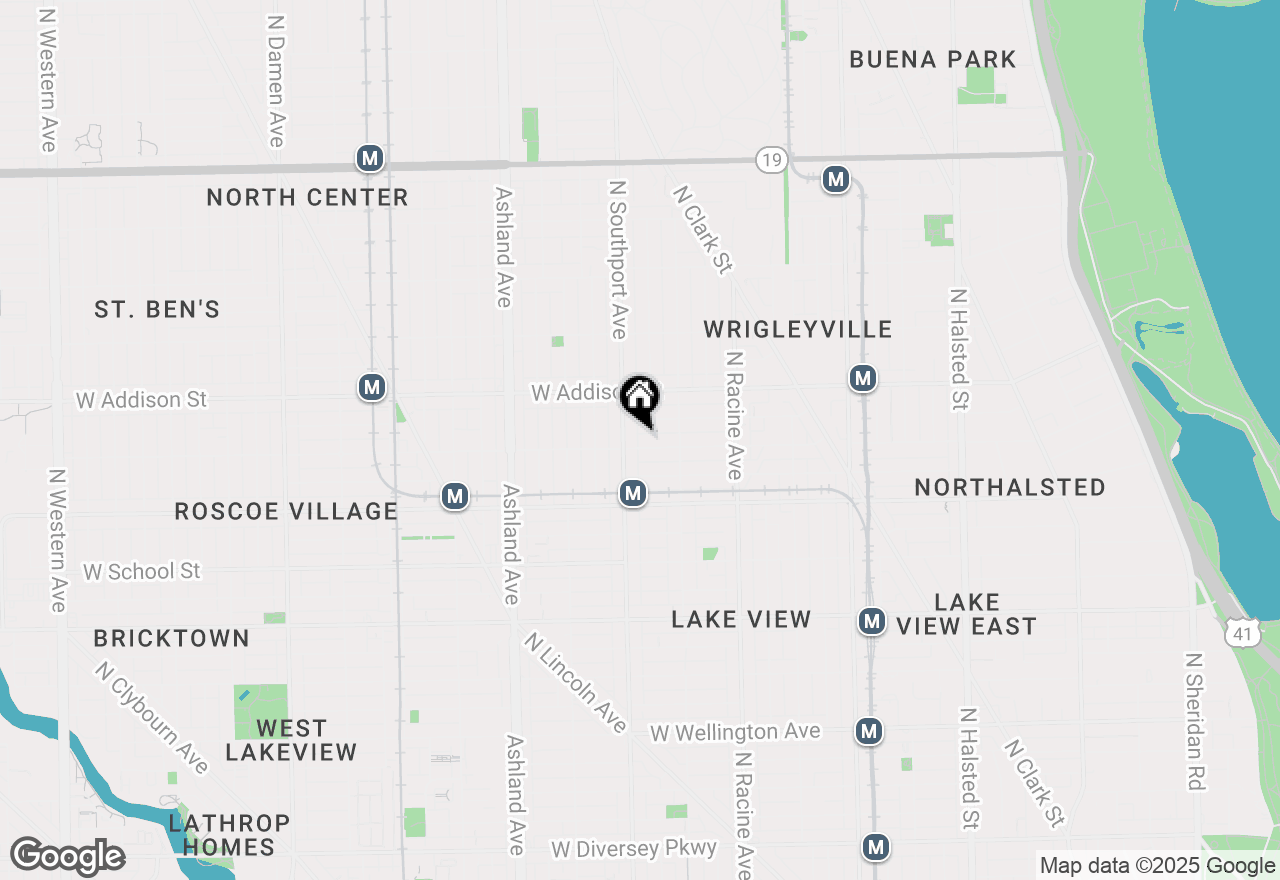 Map of 1342 W Cornelia Avenue #2, Chicago, IL 60657