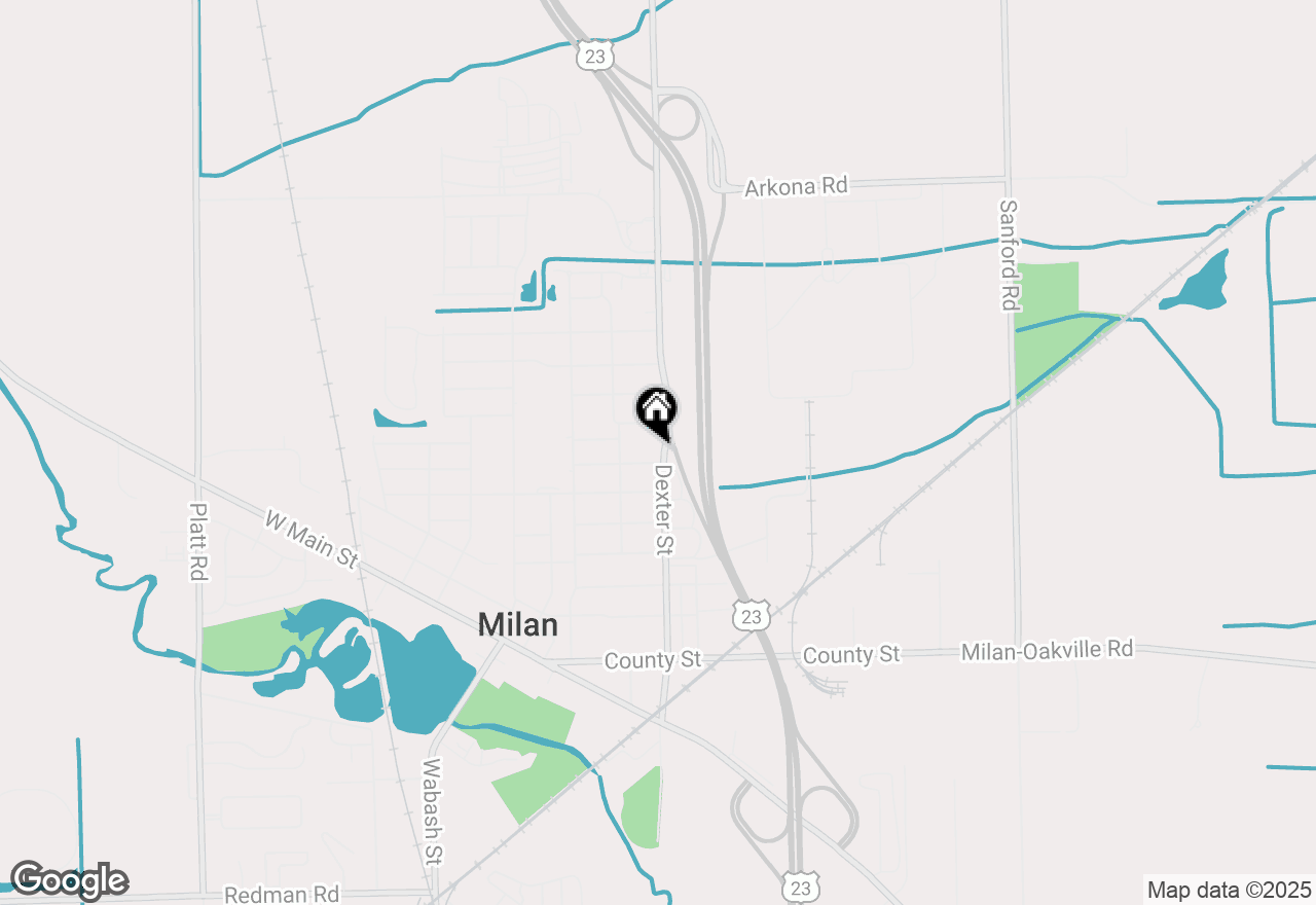 Map of 707 Dexter Street, Milan, MI 48160