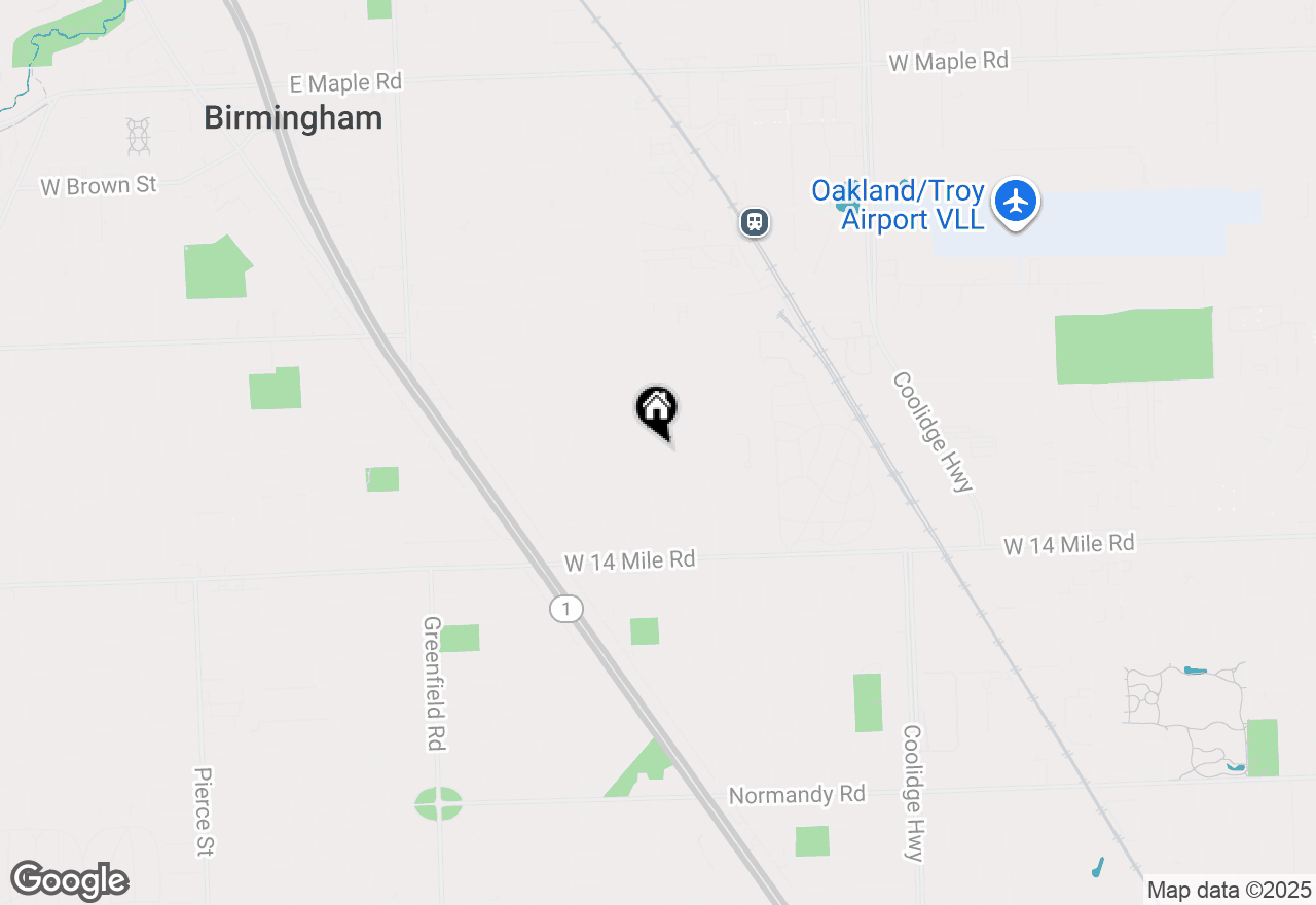 Map of 2070 Sheffield Road, Birmingham, MI 48009