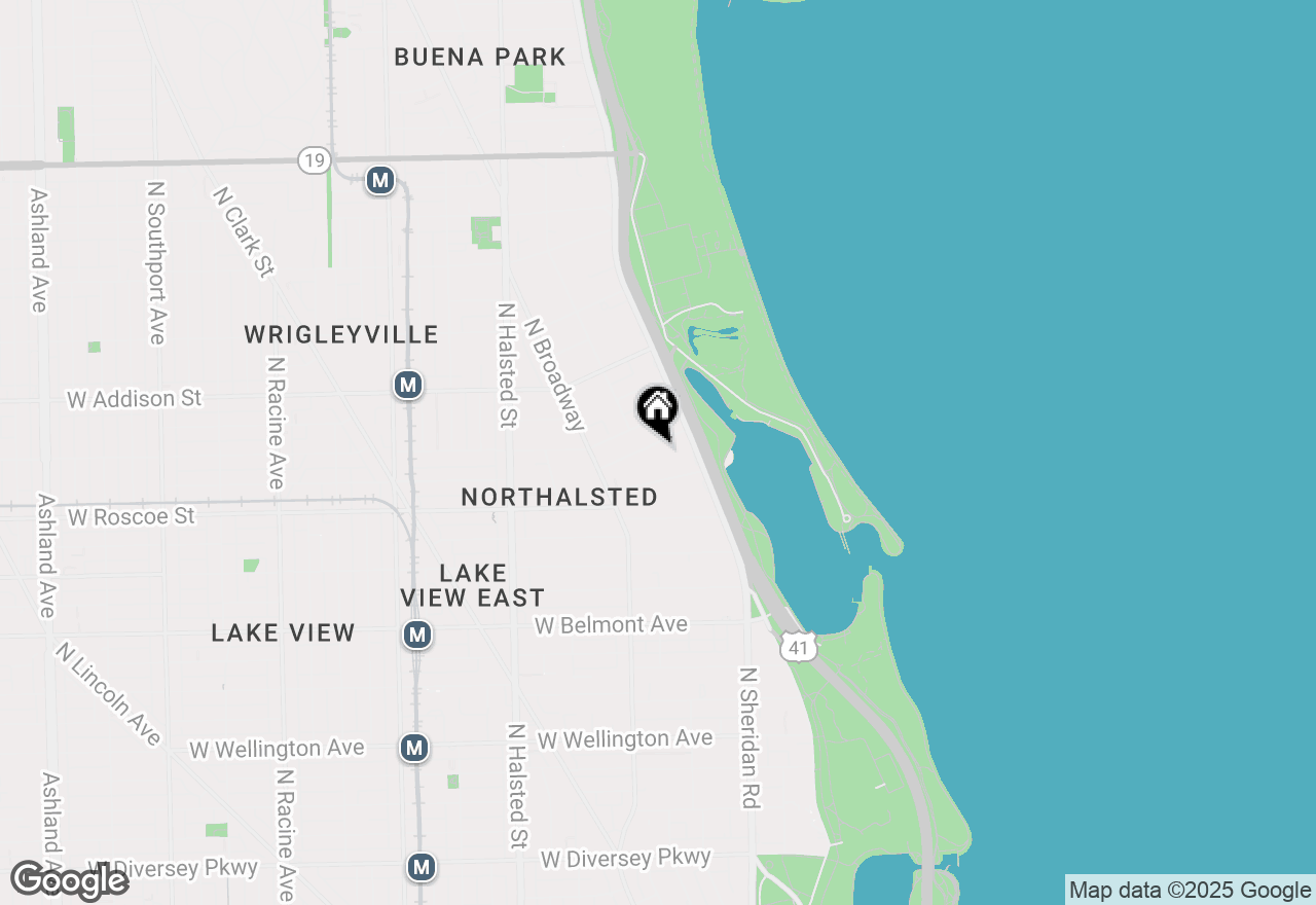 Map of 539 W Stratford Place #202, Chicago, IL 60657