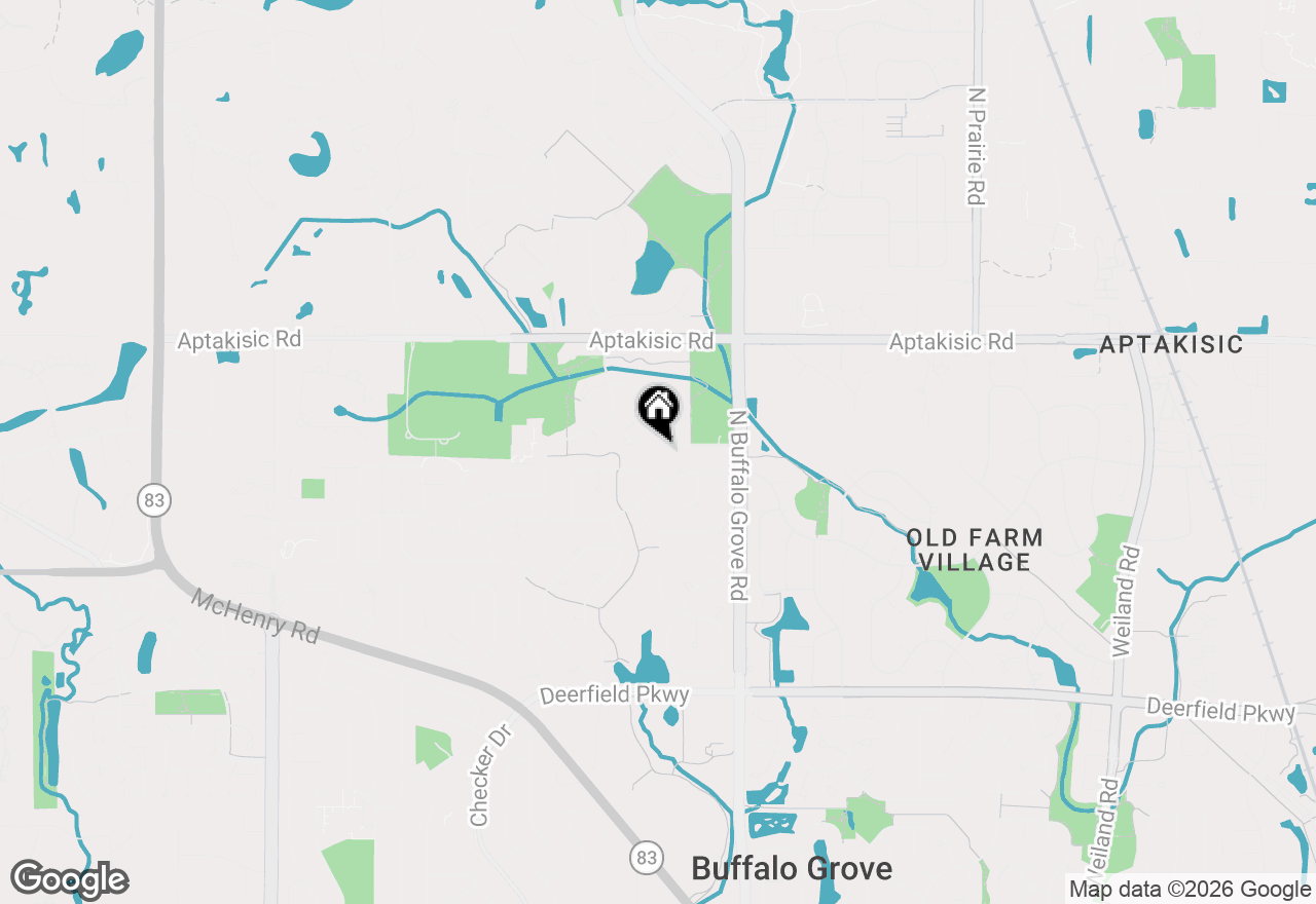 Map of 509 Lasalle Lane, Buffalo Grove, IL 60089