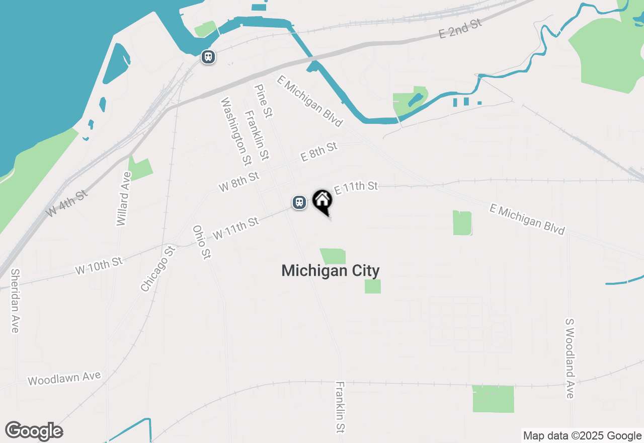 Map of 225 Detroit Street, Michigan City, IN 46360