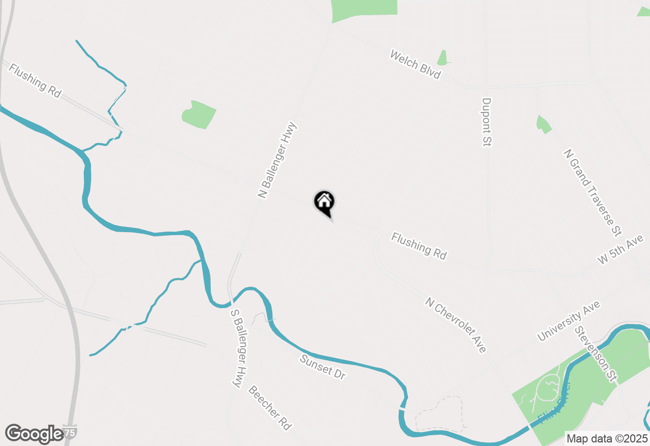 Map of 2633 Orchard Lane, Flint, MI 48504