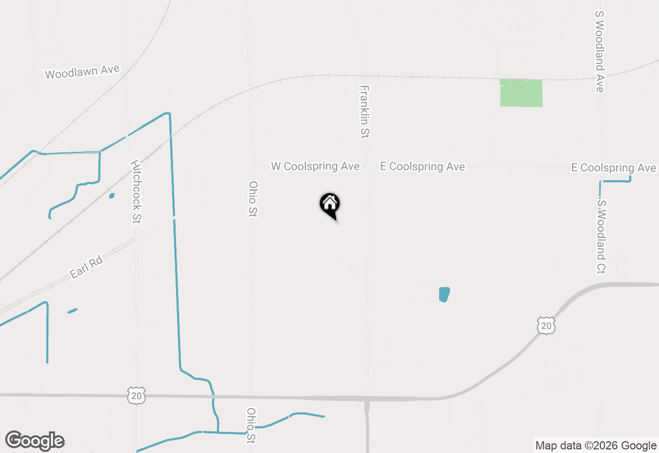 Map of 321 S Park Street, Michigan City, IN 46360
