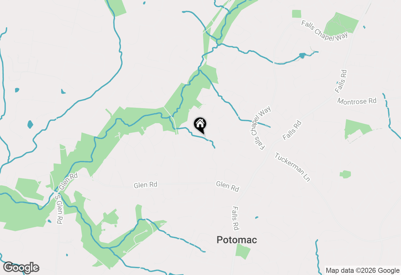 Map of 9 Trailridge Court, Potomac, MD 20854