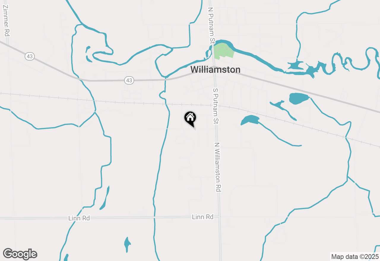 Map of 301 Wallace Street, Williamston, MI 48895