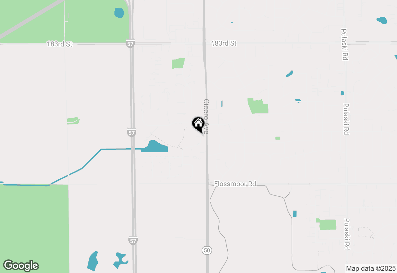 Map of 4843 Turner Court, Country Club Hills, IL 60478