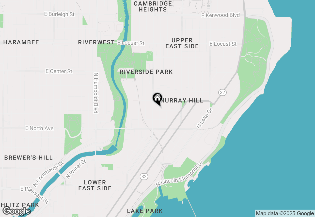 Map of 1828 E Greenwich Ave, Milwaukee, WI 53211