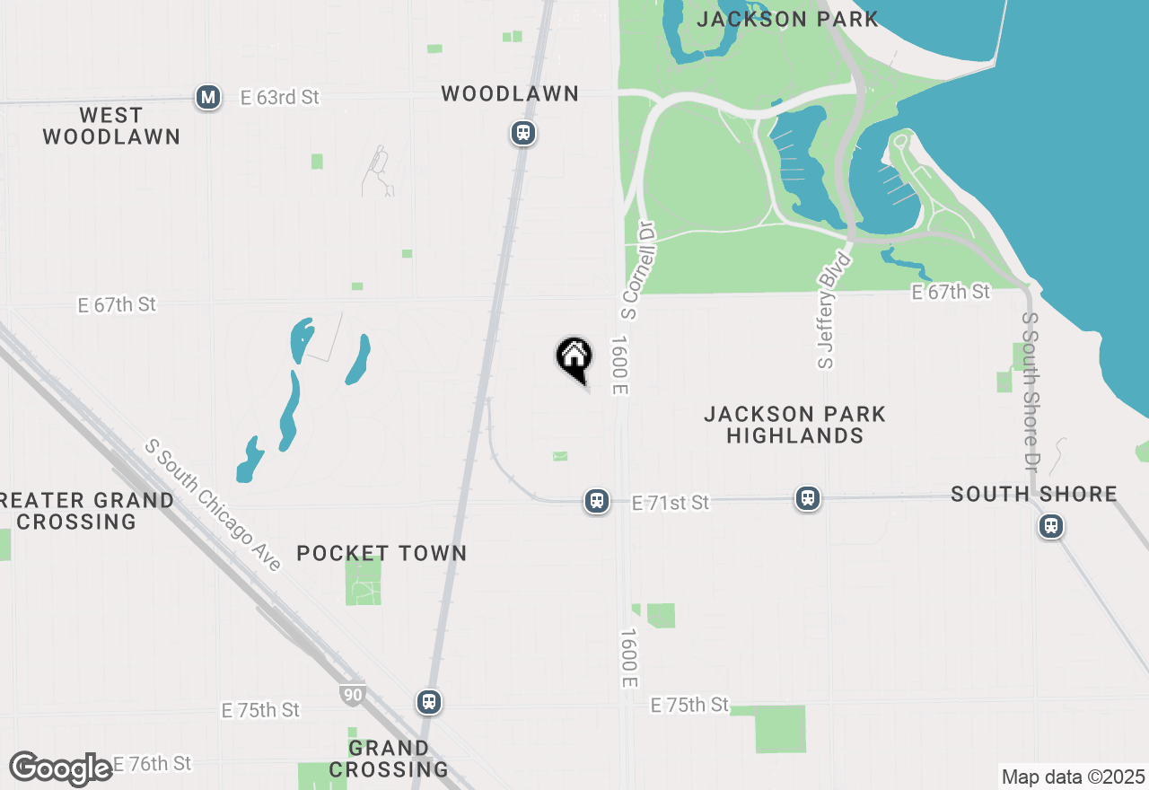 Map of 1464 E 69th Street #2N, Chicago, IL 60637