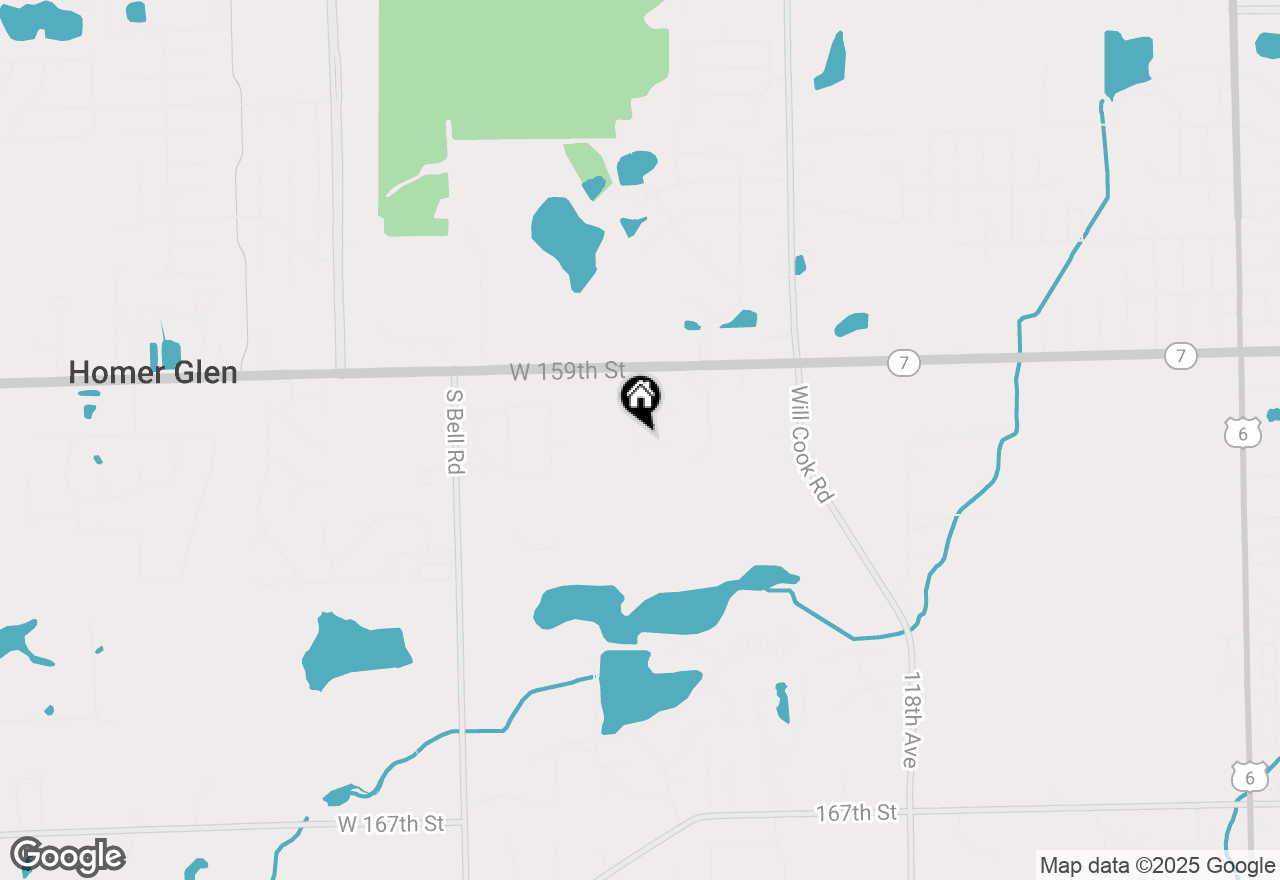 Map of 15966 S Crystal Creek Drive, Homer Glen, IL 60491