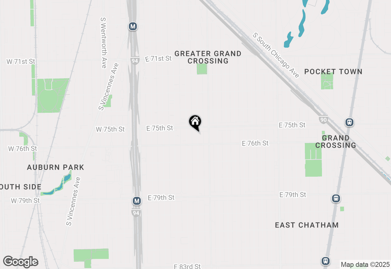 Map of 7524 S Calumet Avenue, Chicago, IL 60619