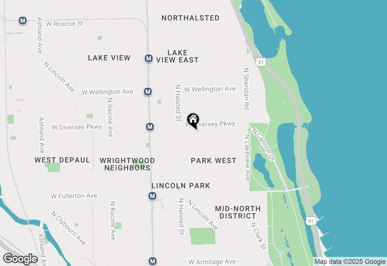 Map of 708 W Schubert Avenue #A, Chicago, IL 60614