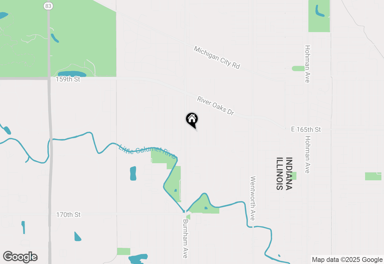 Map of 1354 Hirsch Avenue, Calumet City, IL 60409