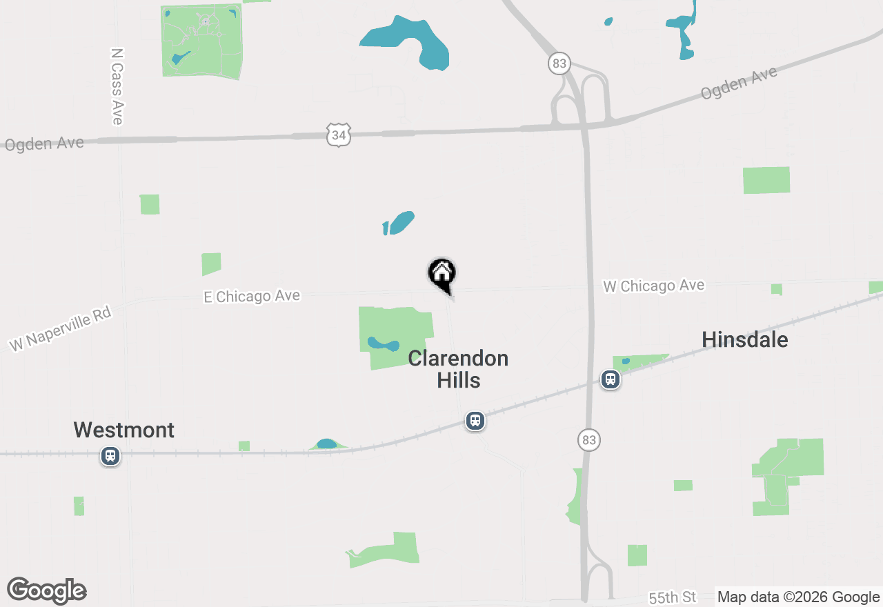 Map of 138 N Prospect Avenue, Clarendon Hills, IL 60514