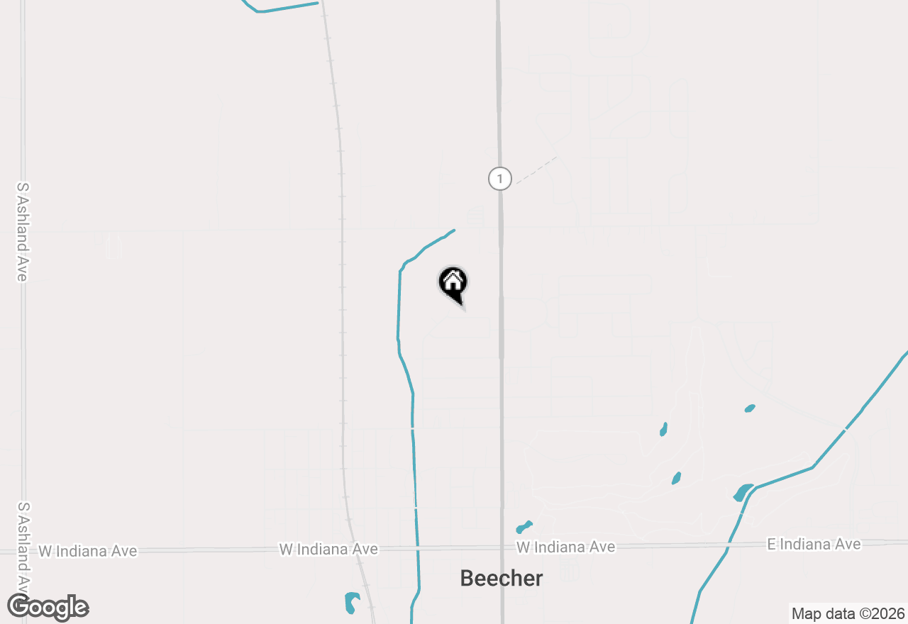 Map of 549 Willow Lane, Beecher, IL 60401