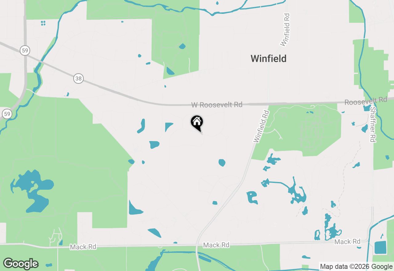 Map of 28W211 Cantigny Drive, Winfield, IL 60190