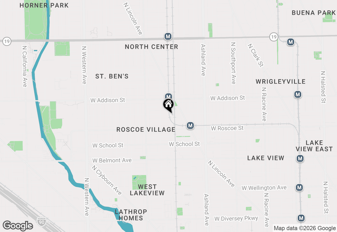 Map of 1819 W Cornelia Avenue, Chicago, IL 60657