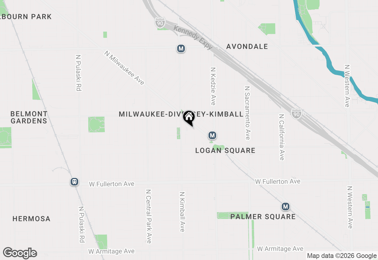Map of 2700 N Spaulding Avenue #3EE, Chicago, IL 60647