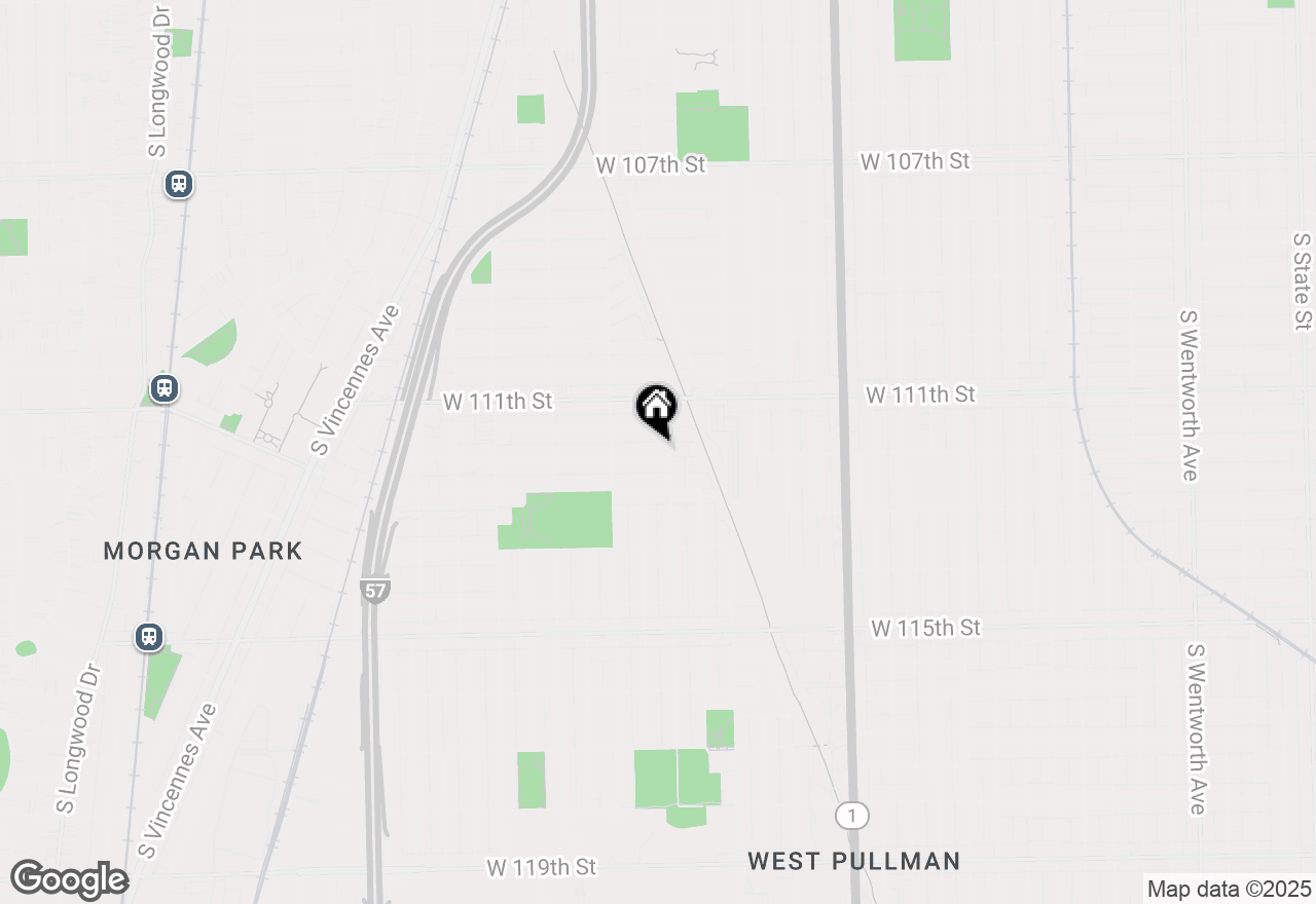 Map of 1110 W 112th Street, Chicago, IL 60643