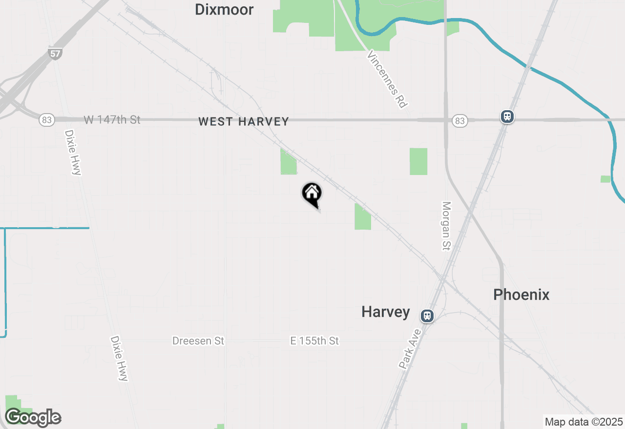 Map of 15018 Myrtle Avenue, Harvey, IL 60426