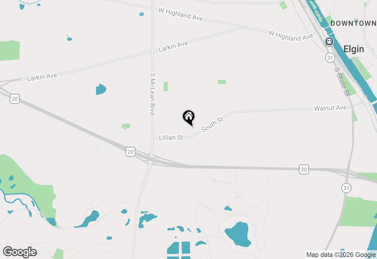 Map of 279 S Aldine Street, Elgin, IL 60123